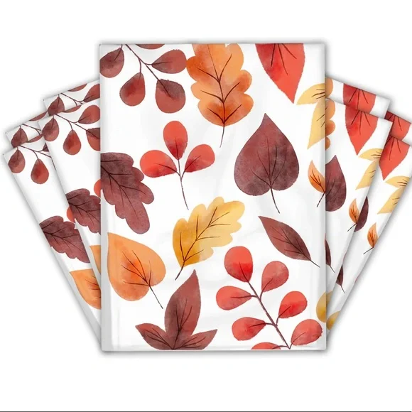 50 10X13 Poly Mailers Fall Leaf Thankful, Shipping Envelopes PRICE IS FIRM - Picture 3 of 7